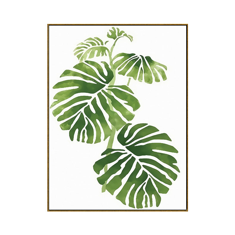 Plant Green Leaf Hanging Painting