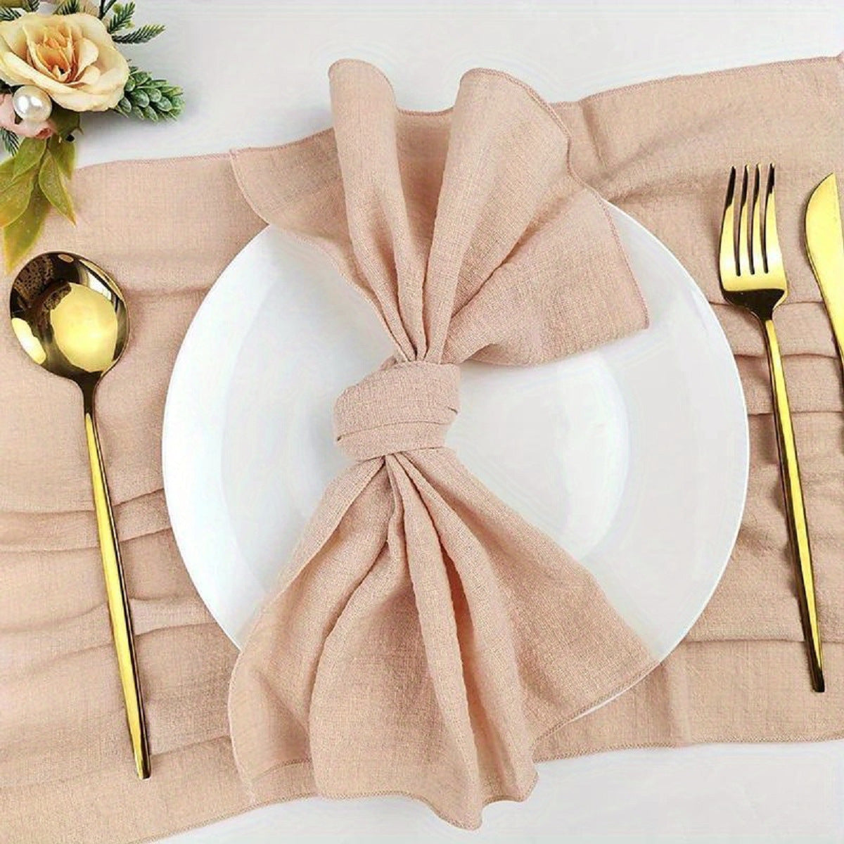 Napkin Batiste Cloth Wedding Party Western-style Placemat Table Decoration