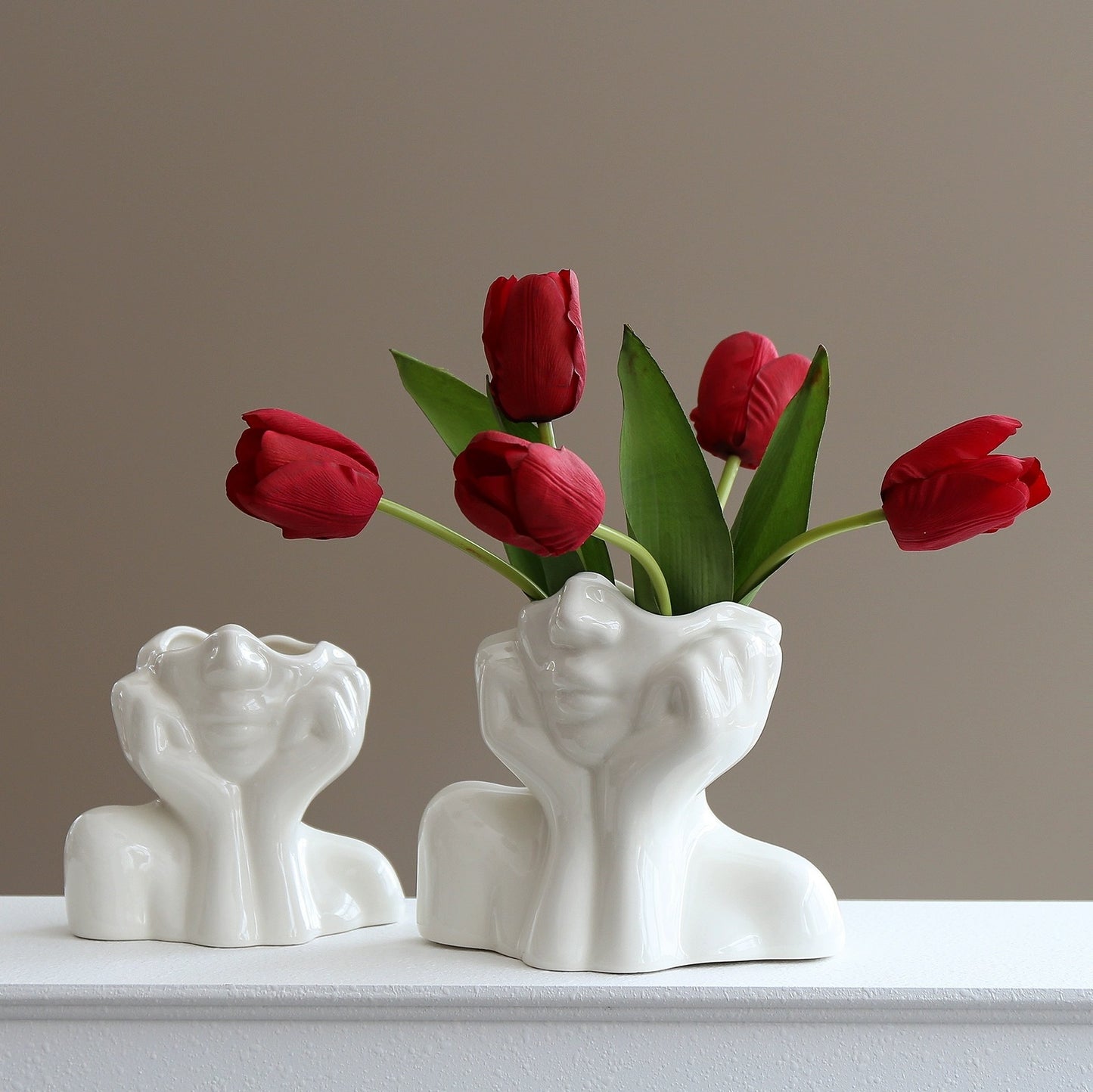 Resin Vase Human Body Shape Home Decoration Art Vase