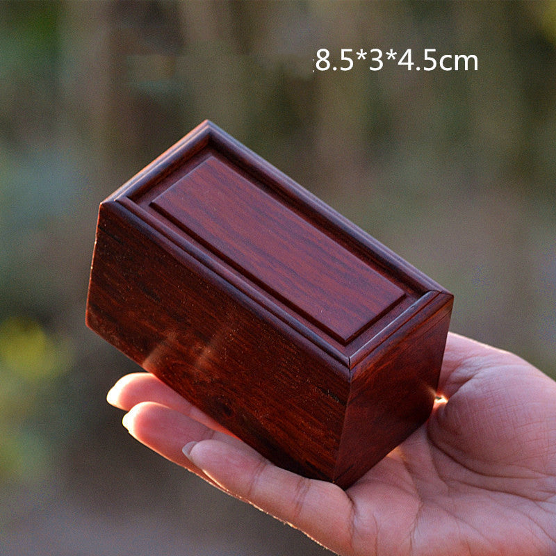 Laos Rosewood Earrings Antique Ring Box