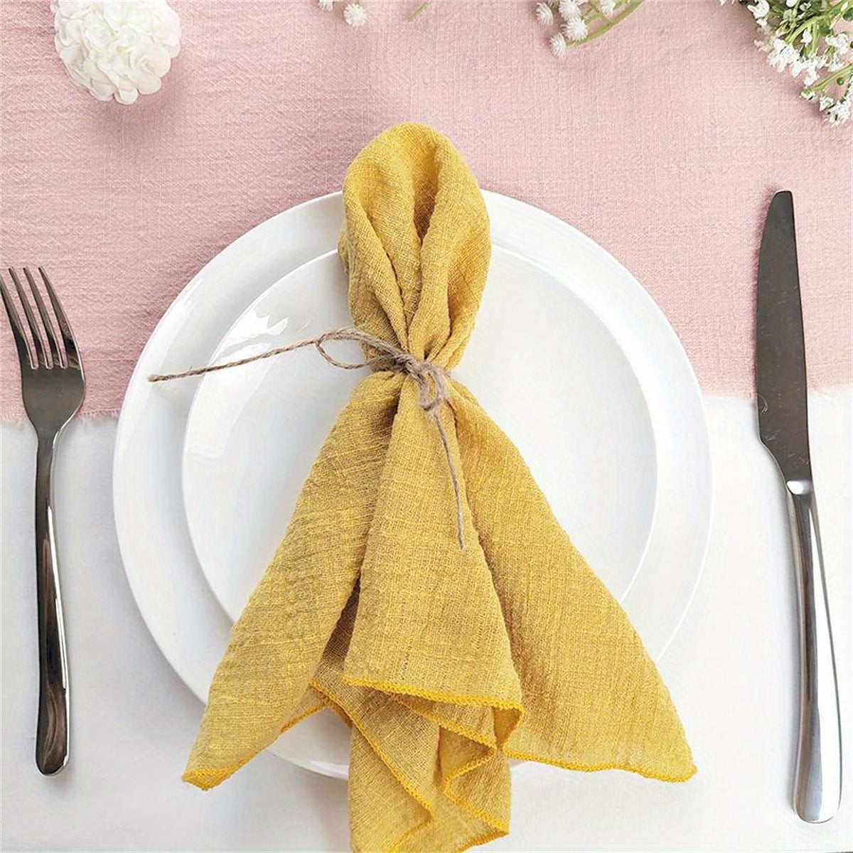 Napkin Batiste Cloth Wedding Party Western-style Placemat Table Decoration